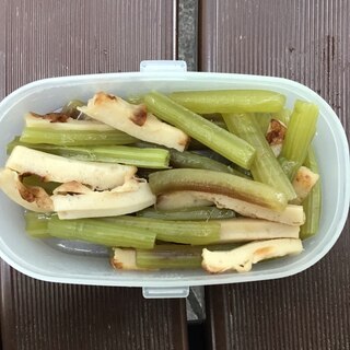 蕗とチクワの煮びたし。